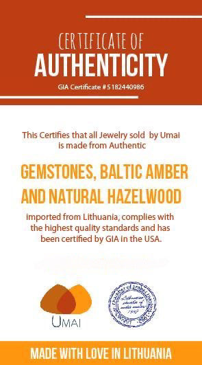 Amber + Rainbow Gemstone Baby Teething Necklace